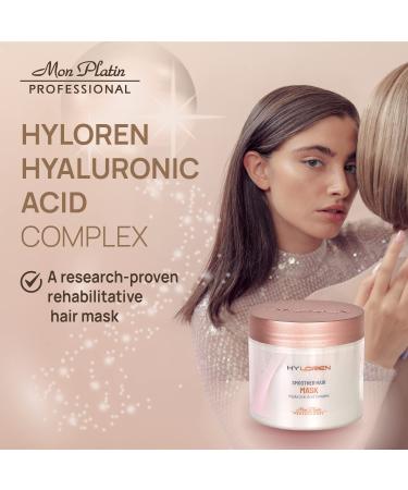 Mon Platin HY Loren Smoother Hair Mask with Hyaluronic Acid - 500 ml | Premium Deep Conditioner for Smooth, Soft, and Shiny Hair - Buy Online on GoSupps.com