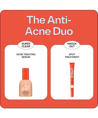Bubble Skincare Knock Out Acne Spot Treatment | 1.8% Salicylic Acid Natural Wintergreen & Willow Bark | Deep Cleansing for Oily Skin (10ml - Buy Online on GoSupps.com