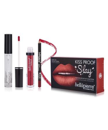 bellapierre Cosmetics Ombre Kiss Proof Slay Lip Kit Hothead COSBEL081