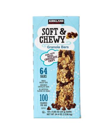 Kirkland Soft & Chewy Granola Bars - Bulk 64-Pack Snack Bars - Buy Online on GoSupps.com