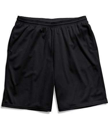 Hanes Sport Men's Mesh Pocket Shorts - 9 Inseam Medium Ebony - Buy Online on GoSupps.com