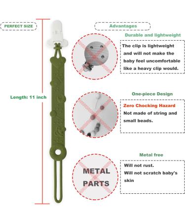 MOMU 4pcs Silicone Dummy Clips - Cute & Stylish Pacifier Holders (4 Colors) - Buy Online on GoSupps.com