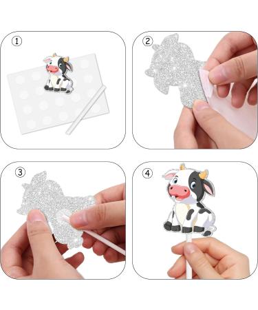 S-Cp-0041 Ice Cream Fruit Dessert Cupcake Topper Colorful Glitter Happy Birthday Sensory Pop Game Theme Decor Supplies Baby Shower Boys Girls Birthday Party Decorations - Buy Online on GoSupps.com