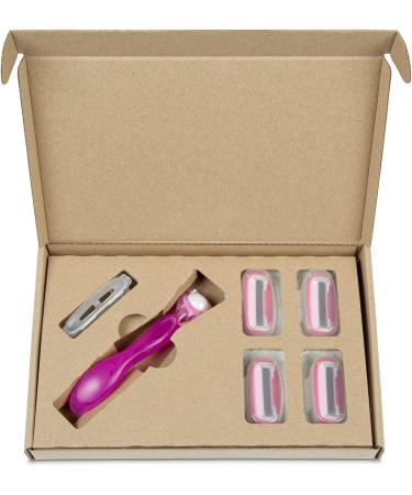 by Amazon Women's 5 Blade Razor with Multi Axis Pivot handle + 3 refills (Previously Solimo brand) (Pack of 2) 1 count (Pack of 2) 1 Razor 3 Refills - Buy Online on GoSupps.com