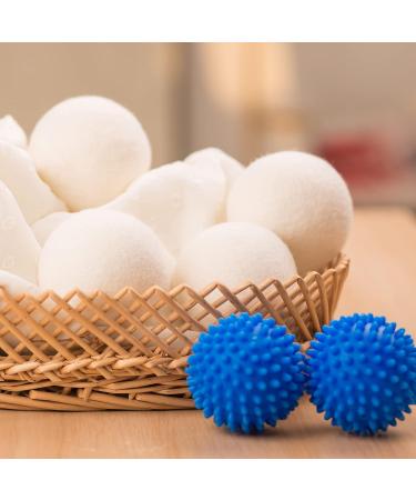 Organic XL Wool and Plastic Dryer Balls (6 Pack) - Save Time, Money, Energy with Loaddvni's Upgraded Version - Buy Online on GoSupps.com