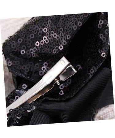 minkissy Decorative Alligator Hair Clips Sequins Hair Clip Women Alligator Clip Bows Hair Barrettes Hair Bow Hair Pins Bowknot Barrettes Hair Bow Barrettes Clip Bow Tie Child 17*13 cm Black - Buy Online on GoSupps.com