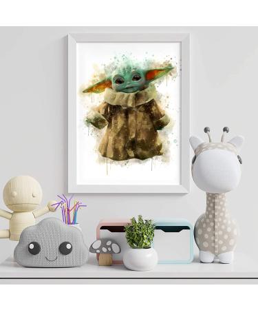 Buy Baby Yoda Art Prints - Set of 6 Mandalorian Grogu Wall Posters for Kids & Office Decor | International Shipping - Buy Online on GoSupps.com