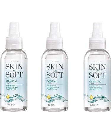 Avon Skin So Soft Original Dry Oil Body Spray with Jojoba 150 ml Pack of 3 - Buy Online on GoSupps.com