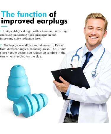 High-Quality Noise Cancelling Ear Plugs for Sleeping - 10 Pairs Reusable 33dB NRR Soft & Comfort in 9 Colors - Buy Online on GoSupps.com