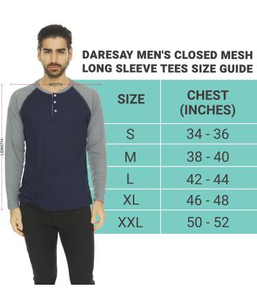Mens Thermal Long Sleeve Henley Shirt - Lightweight Base Layer for T-shirts & Jackets - 3-Pack Set - Buy Online on GoSupps.com