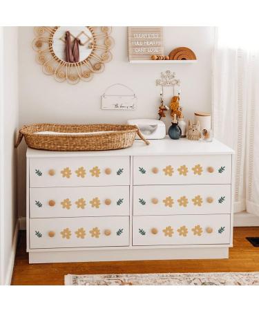Funlife Yellow Daisy and Leaves Peel and Stick Wall Decal - Kids Wall Art Decor for Nursery, Bedroom, Playroom - Buy Online on GoSupps.com