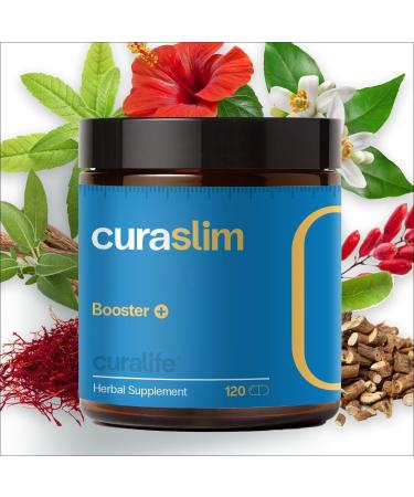 CuraLife Curaslim 10 Natural Ingredients Berberine 5HTP L-Glutamine Saffron | Appetite Suppressant Support Energy Metabolism & Sleep | 3 Bottles 120 Count (Pack of 3) - Buy Online on GoSupps.com