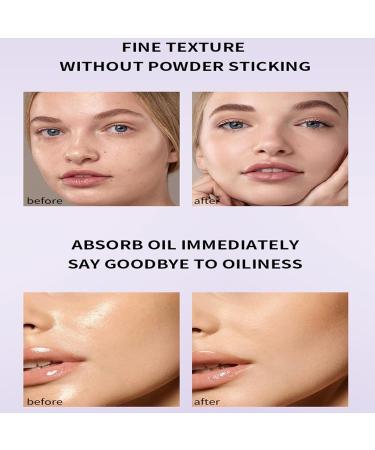  Mimoqk Makeup Powder Oily Skin Oil Control 8.5g Formula Blurring Effect Soft Veil Matte Finish Extended Hold Unblemished Shift with Sleek Design for Stylish Allure - Buy Online on GoSupps.com