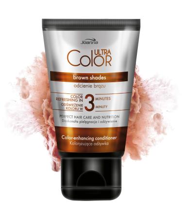Joanna Ultra Color - Color Protecting Conditioner for Natural and Colored Brown Hair - Moisturizing - Ammonia Free - 100 ml