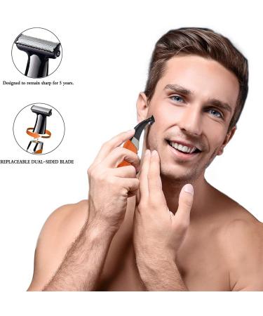 Buy Waterproof Electric Razor & Beard Trimmer for Men & Women - Cordless USB Rechargeable Hair Groomer in Orange - Buy Online on GoSupps.com