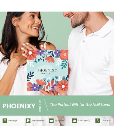Phoenixy Gel Nail Polishes 24pcs 10ml UV Gel Nail Polish Set Autumn Colours Valentine's Day Halloween Starter Nail Varnish Set Gift Set for Women 24 pcs green blue series - Buy Online on GoSupps.com