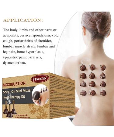 Moxibustion Stick - Self-Adhesive Moxa for Acupuncture & Massage | 12 Pieces - Green Nature Quality - Buy Online on GoSupps.com
