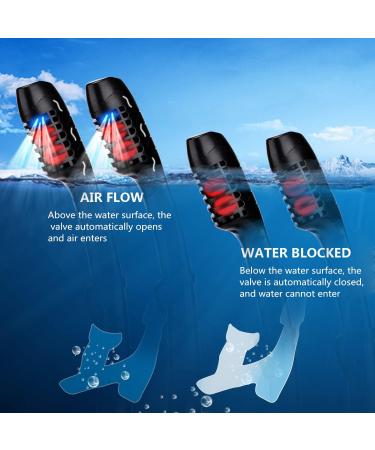 AQUA A DIVE SPORTS Dry Snorkel for Snorkeling, Scuba Diving & Swimming - Adult & Youth - Top Dry Valve, Silicone Mouthpiece - All Black - Buy Online on GoSupps.com