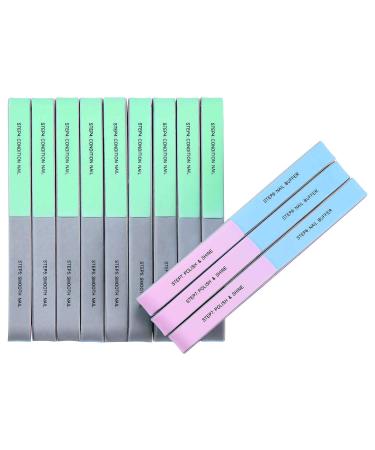 12 PCS IFUNSON Professional 7 Way Nail File and Buffers for Women Girls  Natural Emery Boards - Buy Online on GoSupps.com