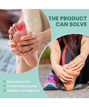 Buy Welnove Toe Separator for Overlapping Toes | Bunion Spacers & Hammer Toe Corrector - 6 Pack - Relieve Pressure & Realign Crooked Toes - Buy Online on GoSupps.com