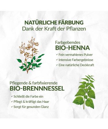 Logona Natural Cosmetics Nursing Plant Hair Color | Vegan Copper Blonde Powder | Organic Henna for Shine | 100g - Buy Online on GoSupps.com