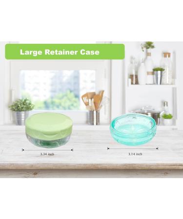Alliph Leak-Proof Traveling Retainer Case with Mirror and Removal Tool - Green Blue - Buy Online on GoSupps.com