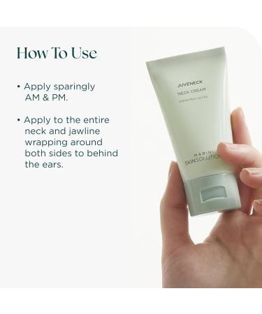 Marini SkinSolutions Juveneck Neck Cream - Increases Hydration & Decreases Appearance of Uneven Texture Wrinkles & Discoloration with Peptides DMAE & Hyaluronic Acid - Made in the USA - 1.7 oz - Buy Online on GoSupps.com