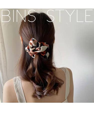 YPKIA Leopard Magic Scrunchies | Large Soft Fabric Hair Ties for Women | Retro Colorful Ponytail Set | Elastic Hair Rubber Bands for Girls - Buy Online on GoSupps.com