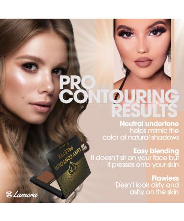 Contouring Palette Kit - 4 Matte Colors | Vegan & Cruelty-Free Makeup for All Skin Tones - Perfect Gift - Buy Online on GoSupps.com