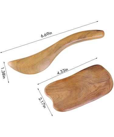 WyldSenc Wooden Gua Sha Massager - Natural Skin Care Tool for Muscle Recovery & Relaxation - Shop Internationally - Buy Online on GoSupps.com