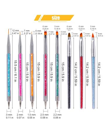Buy Savita 8-Piece Double-Ended Nail Brush Set | Gel Brush & Nail Art Tools for International Shipping - Buy Online on GoSupps.com
