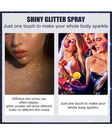 60ml Shiny Glitter Spray | Hair & Body Glitter Hairspray for Makeup Festivals & Halloween - Buy Online on GoSupps.com