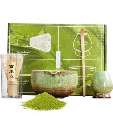 Kit de | Kit traditionnel de c r monie du th lot de 4 ustensiles de cuisine pour femme fille anniversaire ami cuisine No l maison Vert - Buy Online on GoSupps.com