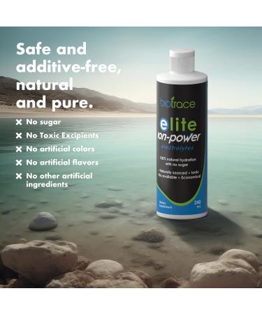 BioTrace Elite Ionic Electrolyte Drops | 0 Calories 0 Sugar 0 Carbs | Rapid Hydration Stamina Energy Muscle Recovery | Trace Minerals Electrolytes | 30%+ More Potassium Magnesium Chloride | 8 fl oz Unflavored 8.0 - Buy Online on GoSupps.com
