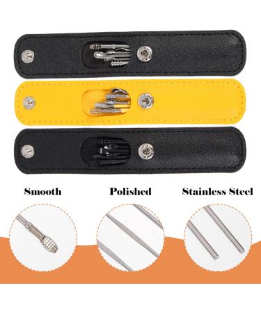 Stainless Steel Spiral Earwax Remover Kit - Portable, Washable, 3 Sets - Buy Online on GoSupps.com