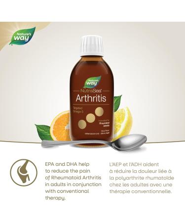 Nature's Way NutraSea Omega-3 - Arthritis - Rheumatoid Arthritis Support 2800mg (1800 mg EPA 1000 mg DHA) Citrus Flavour 200ml Liquid - Buy Online on GoSupps.com