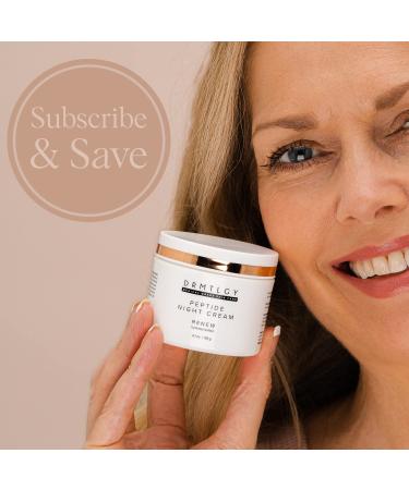 DRMTLGY Peptide Night Cream - Fragrance-Free & Oil-Free Hydrating Moisturizer for All Skin Types - Buy Online on GoSupps.com
