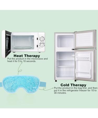 Tomotato Ice Gel Eye Packs Hot Cold Gel Eye Packs Eye Compress Therapy Packs Reduce Eyes Dry Puffy Reusable Eye Protection for Sleeping Stress Relief - Buy Online on GoSupps.com