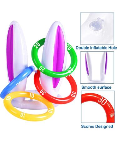 Easter Inflatable Bunny Ring Toss Game - 3 Pack Set with Rabbit Ears - Fun Party Game for Kids and Family Indoor/Outdoor Activities - Includes 12 Score Rings - Buy Online on GoSupps.com