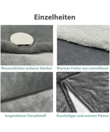 Vemolife Heating Ceiling Blanket 130x150cm - Automatic Switch-Off Overheating Protection & Washable Bed Warmer - Buy Online on GoSupps.com