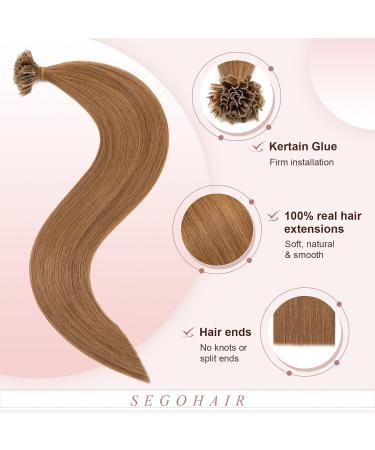 SEGOHAIR U Tip Hair Extensions Pre Bonded Hair Extensions Remy Human Hair Extensions 50 Strands 1g/Strands U-Tip Keratine Nail Fusion Hair Extensions 18 inch Chestnut Brown 18inch 06Y-Chestnut Brown - Buy Online on GoSupps.com