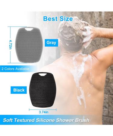 Silicone Body Scrubber 2 Pack - Soft Cleansing Brush for Nourishing Exfoliation - Buy Online on GoSupps.com