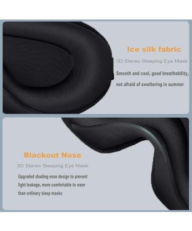 3D Eye Mask for Women Men - Comfortable & Soft Sleep Mask for Sleeping, Yoga, Travel - Black2022 - Buy Online on GoSupps.com