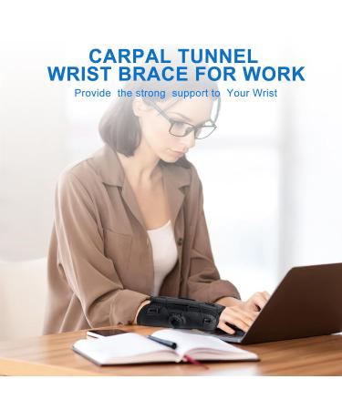 Wrist Brace for Carpal Tunnel | Adjustable Night Support for Men & Women | Relief for Arthritis Tendonitis & Wrist Pain - Fits Left & Right Hand - Buy Online on GoSupps.com