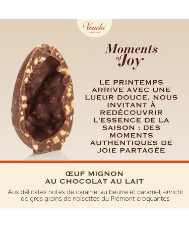 Venchi - uf Mignon au Chocolat au Lait Noiset 70 Gr avec clats de "Noisettes du Pi mont" Sans Gluten Collection de P ques Venchi Id e Cadeau - Buy Online on GoSupps.com