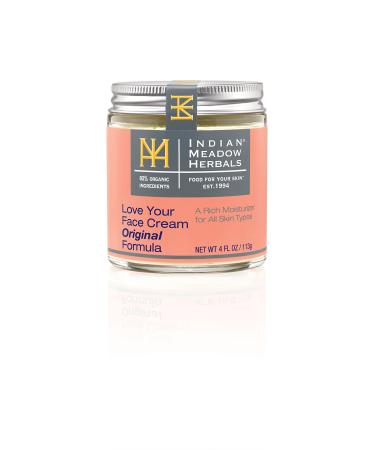 Indian Meadow Herbals Love Your Face Cream (4oz)   Deep Penetrating Rich Moisturizer Cream - Petroleum-Free Skin Repair Cream for All Skin Types 4 Ounce (Pack of 1) - Buy Online on GoSupps.com