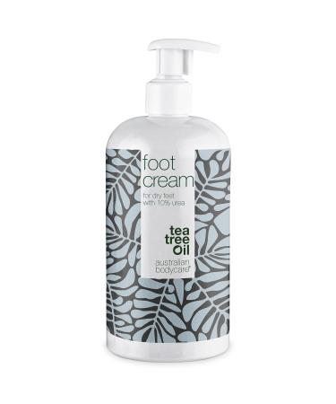 Foot Cream from Australian Bodycare 500ml | Hard Skin Remover for Women & Men | Treatment against Hard very Dry & Cracked Feet with 10% Urea | Foot Care against Sweaty Feet with Tea Tree Oil Tea Tree 500.00 ml (Pack of 1)