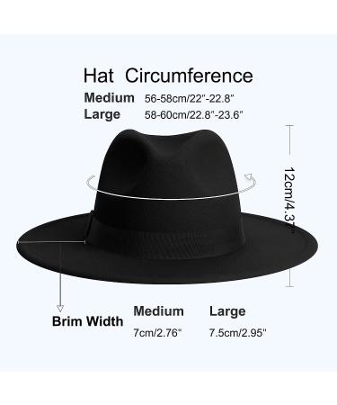 Two Tone Wide Brim Fedora Hat with Adjustable Band - Unisex Panama Style with Black Bow Detail - Buy Online on GoSupps.com