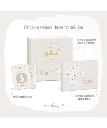 Buy Mintkind Baby Album My First Year of Life - Customizable Photo Album & Sticker Set | Perfect Baby Gift for Boys & Girls | Baby Diary from Birth - Buy Online on GoSupps.com