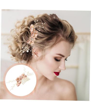 FRCOLOR Flower Hair Comb Hanfu Hair Accessories Hair Comb for Women Accessories Fine Hair Decorative Hair Comb Fairy Jewelry for Women Side Hair Comb The Flowers Hair Piece Miss Pink Metal - Buy Online on GoSupps.com